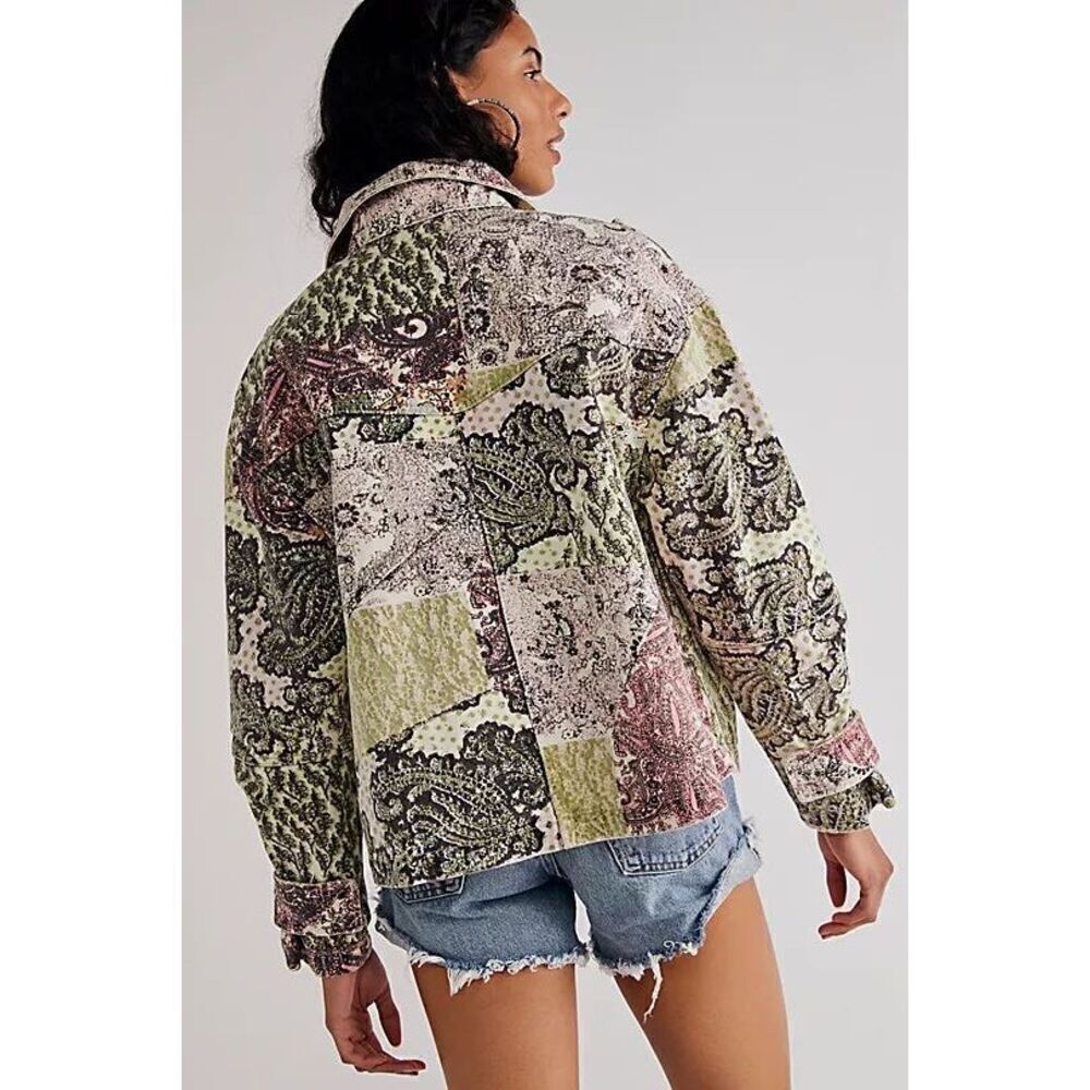 New Free  People Nadia Moto Jacket Size S, - Picture 2 of 8